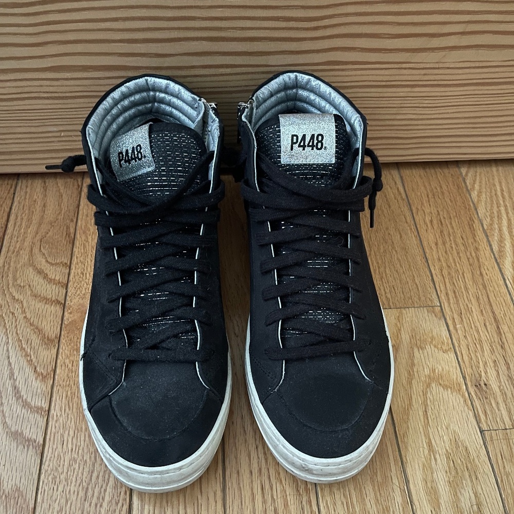 P448 Black Hightops
